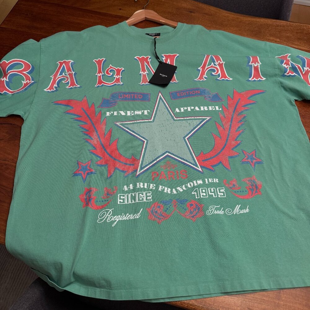 Balmain Oversized T-Shirt Size L - fits Like a 4XL